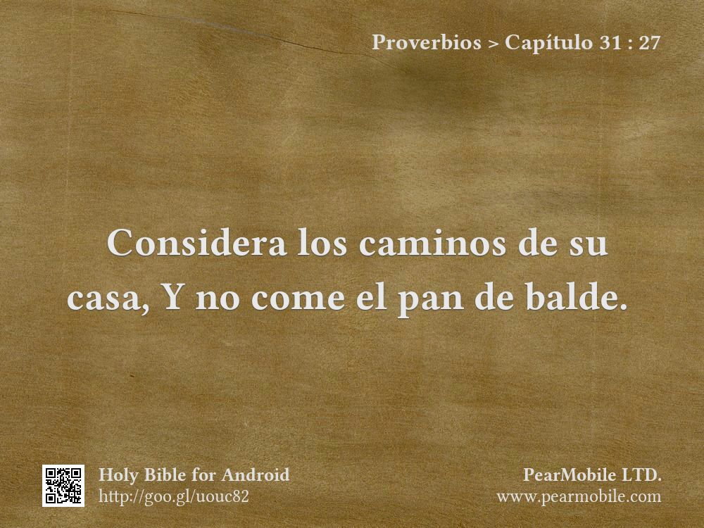 Proverbios, Capítulo 31:27